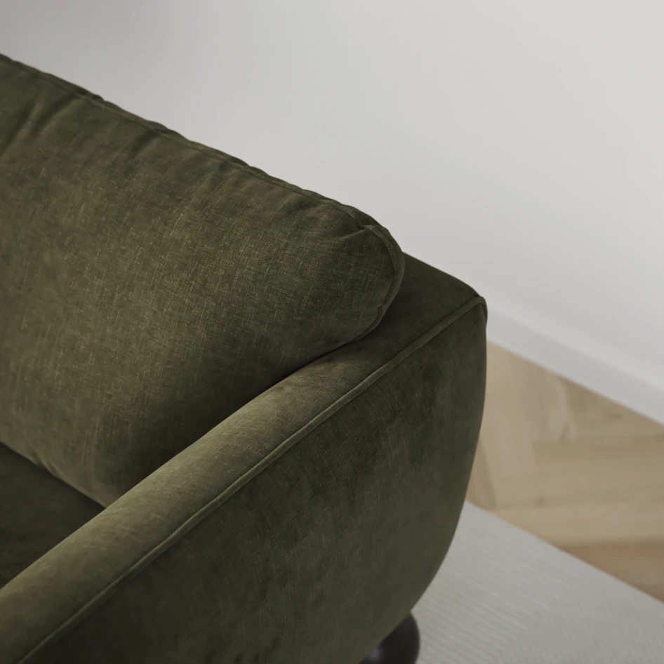 Madison - 2-sits soffa med divan vänster och schäslong höger - Grön