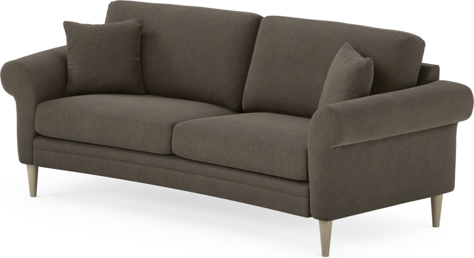 Eden - 2,5-sits soffa svängd - Brun