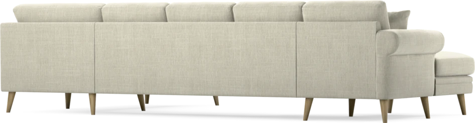 Eden - 3-sits soffa med schäslong vänster och divan höger - Beige