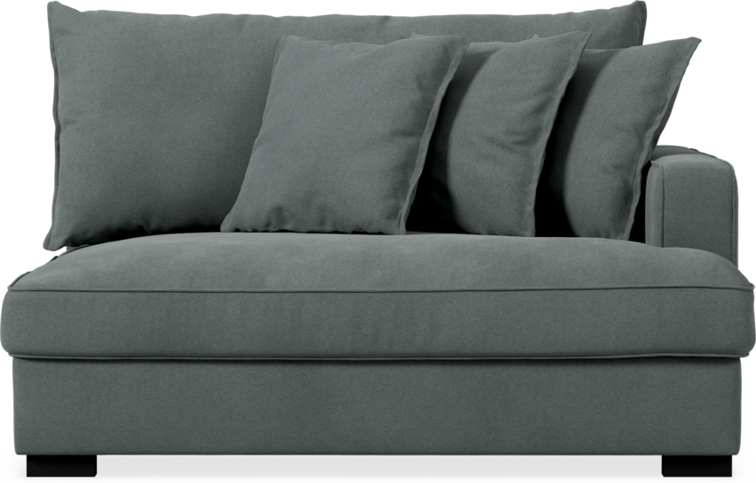 Rossi - 2-sits med armstöd höger - Grå