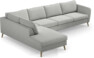 County - 3-sits soffa med divan vänster - Grå
