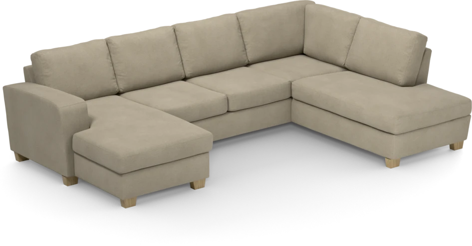 Friday - 3-sits soffa med schäslong vänster och divan höger - Beige