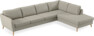 County - 3-sits soffa med divan höger - Grå