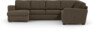 Friday - Hörnsoffa, 3+2-sits med schäslong vänster - Brun