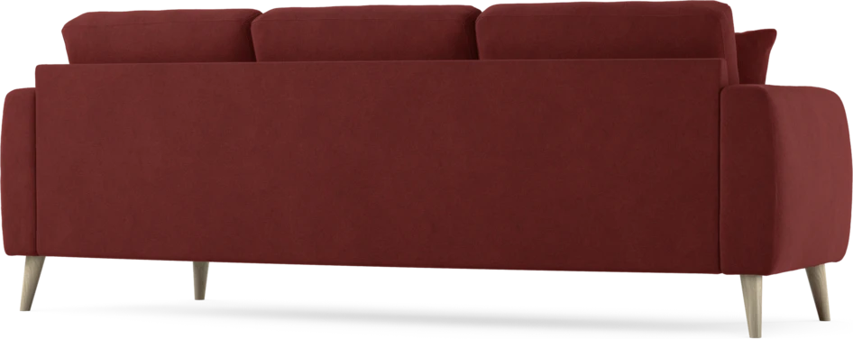 Eden - 3-sits soffa svängd - Röd