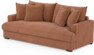 Mila - 3-sits soffa, hel dyna - Gul