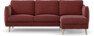 Madison - 2-sits soffa med schäslong höger - Rosa