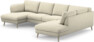 Madison Lux - 2-sits soffa med schäslong vänster och divan höger - Vit