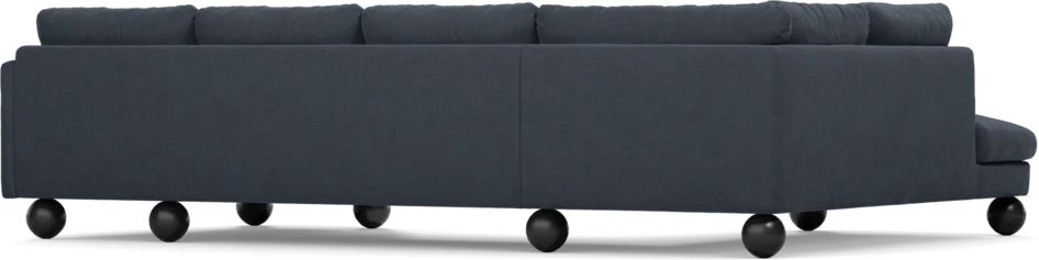 Madison Lux - 2-sits soffa med divan vänster och schäslong höger - Blå