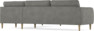 Bridge - Hörnsoffa, 3+2-sits - Grå