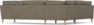 Bridge - Hörnsoffa, 2+3-sits - Beige