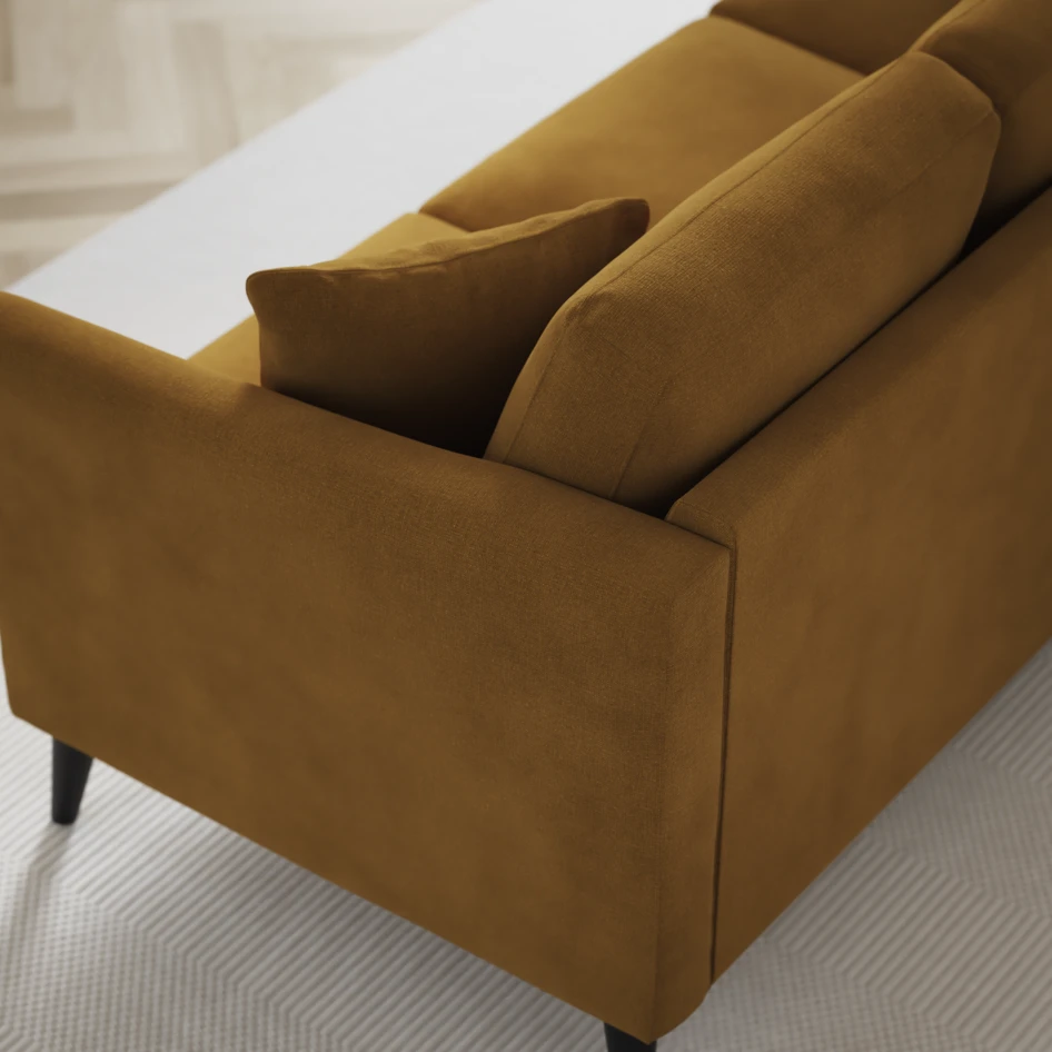 Eden - 2,5-sits soffa - Gul