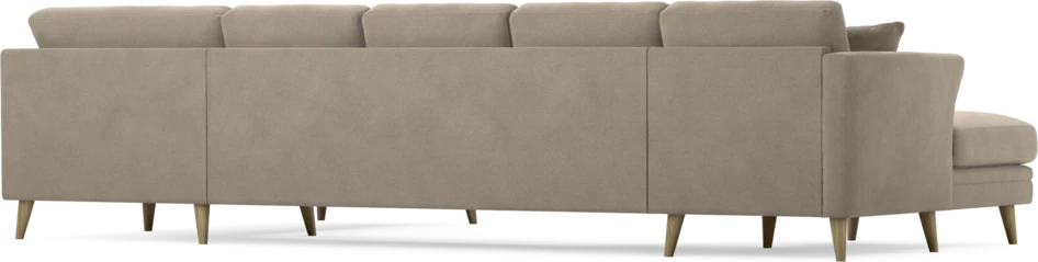 Eden - 3-sits soffa med schäslong vänster och divan höger - Beige