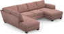 Friday - 3-sits soffa med divan vänster och schäslong höger - Rosa