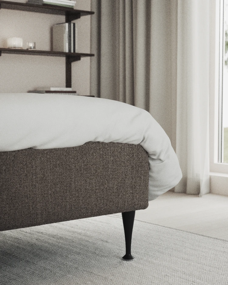 Delux Exclusive - Kontinentalsäng, enkelsäng 120 cm med bäddmadrass och sängben - inspiration