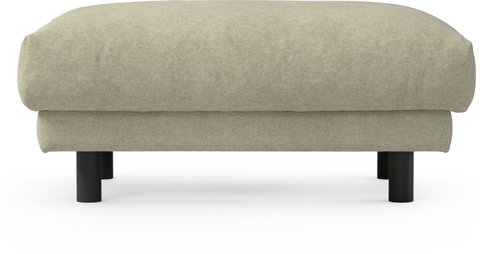 Cherrie - Fotpall 100, fast klädsel - Beige