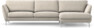 Madison - 3-sits soffa med schäslong höger - Beige