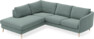 Madison - 2-sits soffa med divan vänster - Turkos