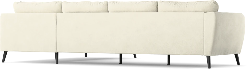 County - 3-sits soffa med divan höger - Vit