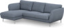 Madison Lux - 2-sits soffa med schäslong vänster - Blå
