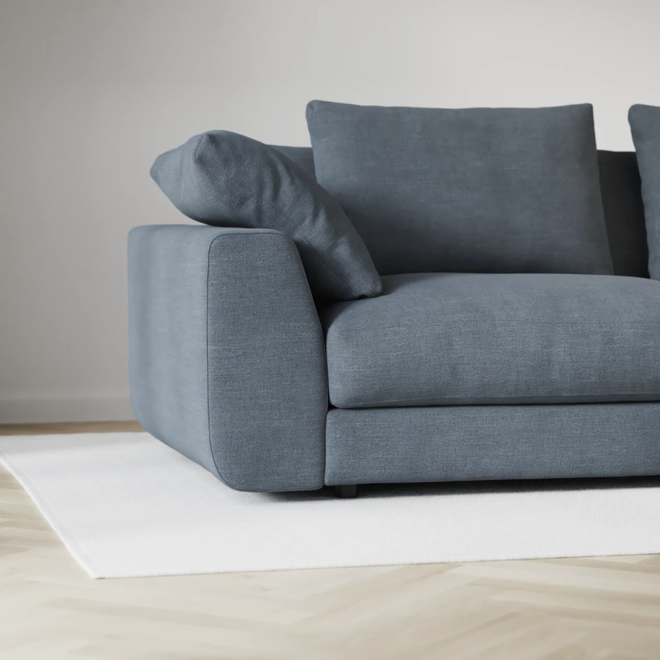 Amie - 4-sits soffa - Blå