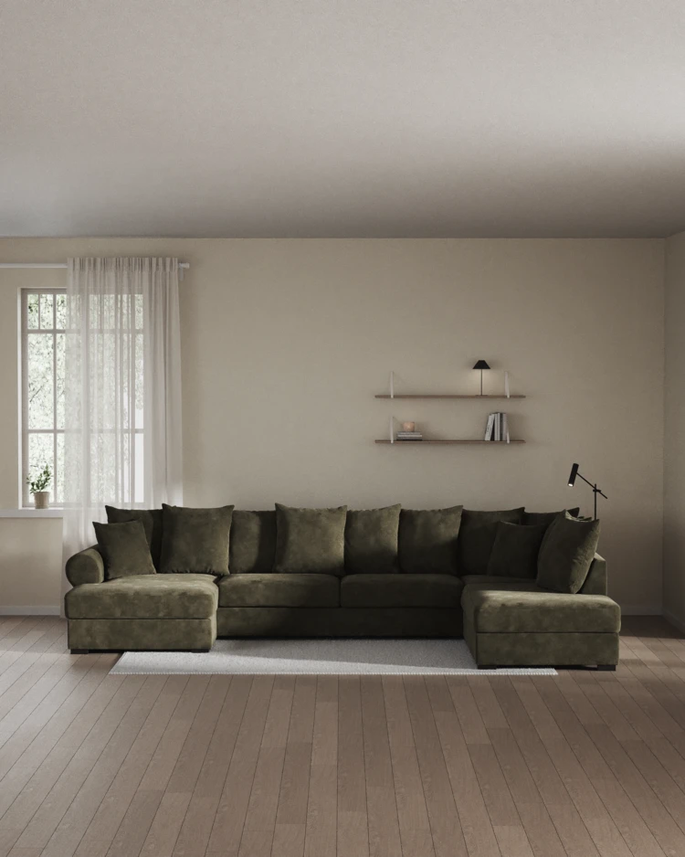 Town - 3-sits soffa med divan höger och schäslong vänster - inspiration