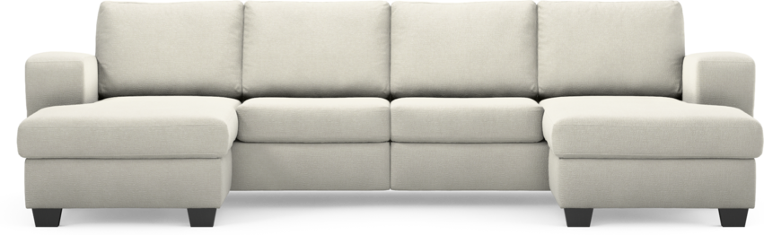 Friday - 2-sits soffa med två schäslonger - Vit