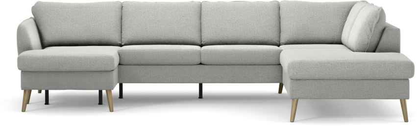 County - 3-sits soffa med schäslong vänster och divan höger - Grå