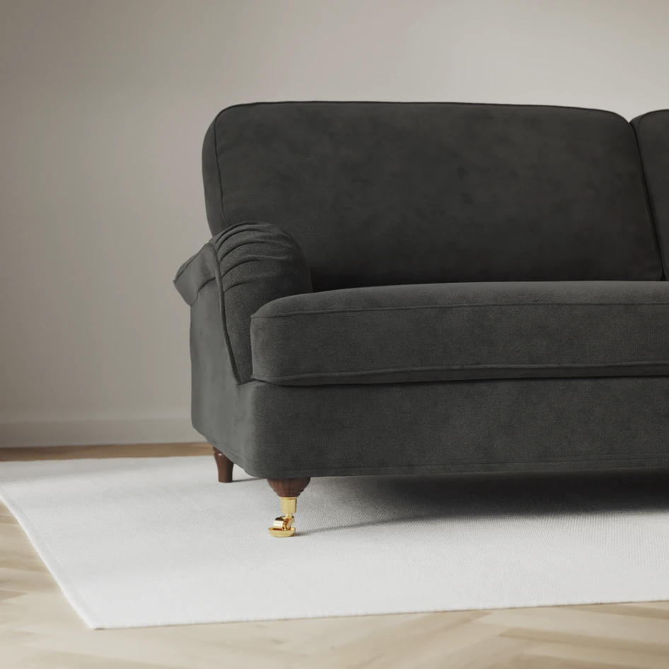 Oxford - 3-sits soffa svängd - Grå