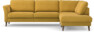Bridge - 3-sits soffa med divan höger - Gul