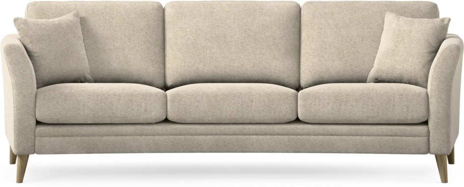 Eden - 3-sits soffa svängd - Beige