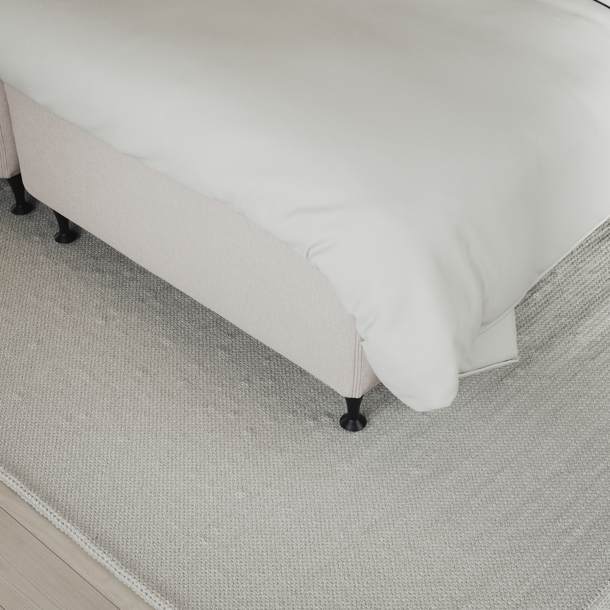 Delux Exclusive - Kontinentalsäng, enkelsäng 120 cm med bäddmadrass och sängben - inspiration