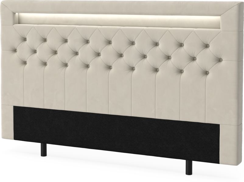 New York led - Sänggavel, 90-210 cm - Beige