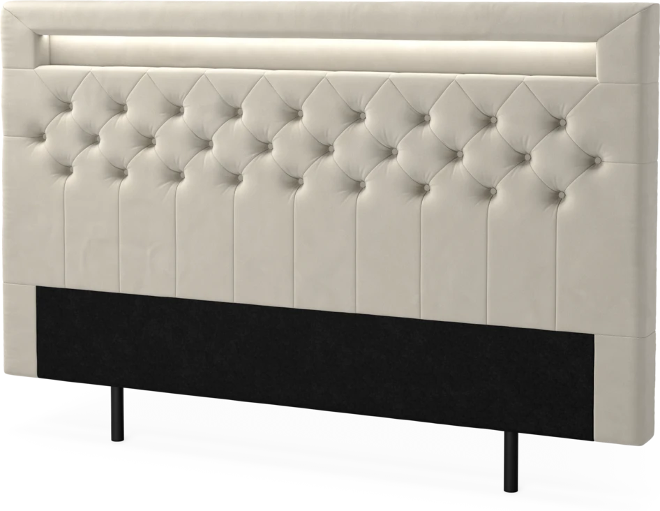 New York led - Sänggavel, 90-210 cm - Beige