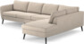 County - 3-sits soffa med divan höger - Beige