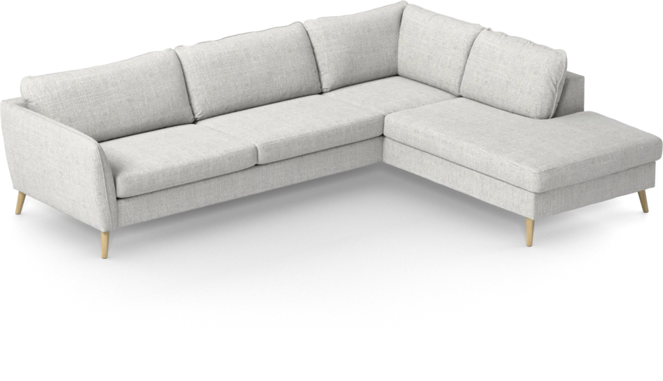 County - 2,5-sits soffa med divan höger - Grå