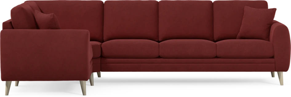 Eden - Hörnsoffa, 1+3-sits - Röd