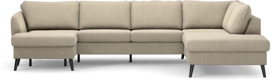 County - 3-sits soffa med schäslong vänster och divan höger - Beige