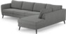County - 3-sits soffa med divan höger - Grå