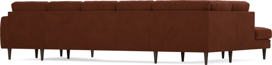 Eden - 3-sits soffa med divan vänster och schäslong höger - Orange
