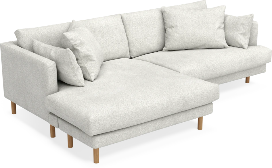 Harper - 4-sits med schäslong XL vänster - Vit