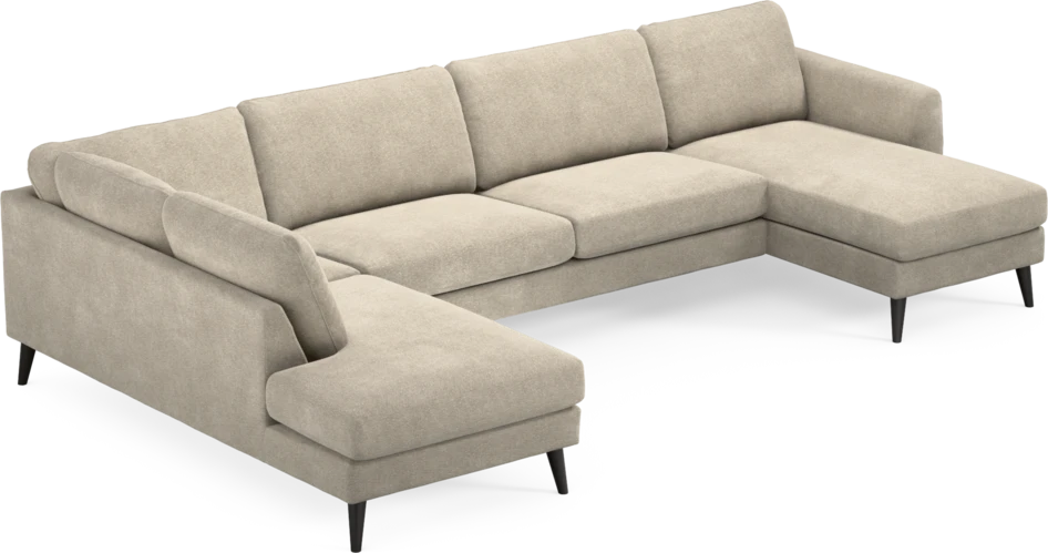 Bridge - 3-sits soffa med divan vänster och schäslong höger - Beige