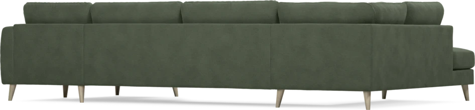 Bridge - 3-sits soffa med divan vänster och schäslong höger - Grön