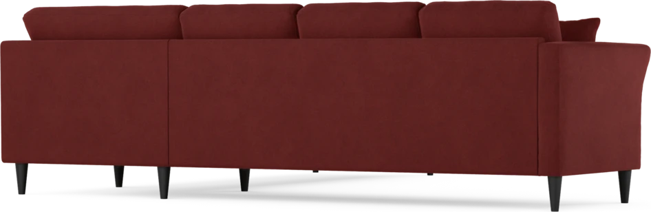 Eden - Hörnsoffa, 3+3-sits - Röd