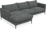 Impression Delux - 3-sits soffa med schäslong vänster - Grå