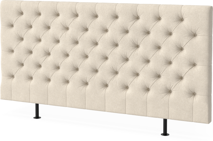 Cape pikerad  - Sänggavel låg, , 90-210 cm - Beige