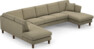 Eden - 3-sits soffa med divan vänster och schäslong höger - Beige