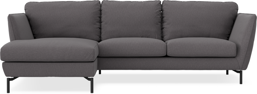 Madison Lux - 2-sits soffa med schäslong vänster - Grå