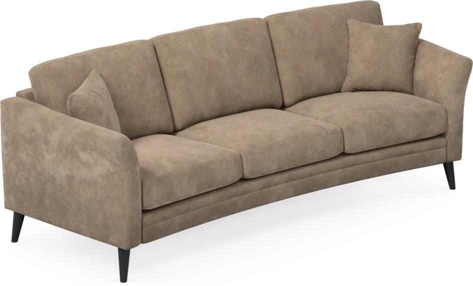 Eden - 3-sits soffa svängd - Beige