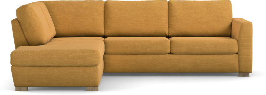 Friday - 2,5-sits soffa med divan vänster - Gul